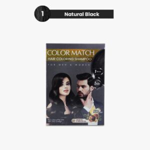 Home color match hair coloring shampoo